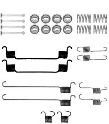 MINTEX MBA802 Accessory Kit, brake shoes